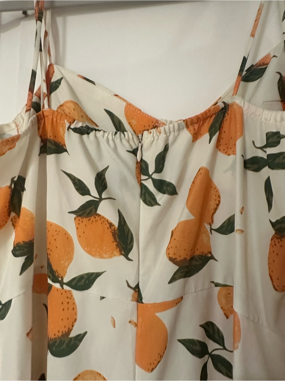 Cider Cream Orange and Green Fruit-Print Maxi Dress - Picture 3 of 4